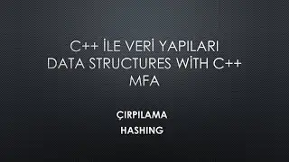 Çırpılama - Hashing Yöntemi