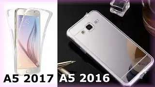 Samsung A5 2017 2016 Силиконовый чехол, Зеркало бампер Samsung A5 2016 (Самсунг А5) Анбоксинг