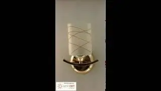 Бра золотое на один плафон