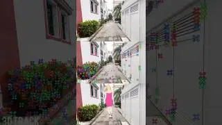 Animator POV: #animated girl in pink dress walking the streets of Spain #vfx #aftereffects ter