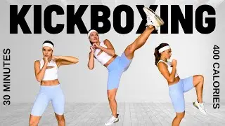 INTENSE 30 MIN KICKBOXING CARDIO WORKOUT | Burn 400 Calories , No Equipment