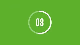 Timer green screen no copyright | 15 Sec 