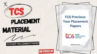 TCS (Aptitude) Previous Question Papers Solutions PDF 2022-23 | TCS Placement Material