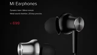 Mi Earphones with Mic (Black) latest 699