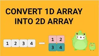 Convert 1D Array to 2D Array | LEETCODE | DSA | ARRAYS