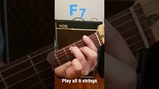 How yo play F7 on guitar? 