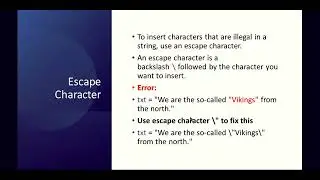 Escape characters to print double quotes || python programming tutorial