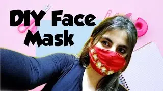 How to make face mask at home||Designer face mask at home.