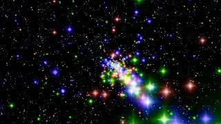 colorful star sparkling background video || black screen background || black screen effects video