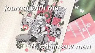 ASMR Journal with Me ft. Chainsaw Man Power #shorts