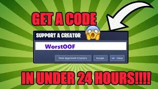 HOW TO GET A SUPPORT A CREATOR CODE IN LESS THAN 24 HOURS! (UPDATE)(JUNE 2020)