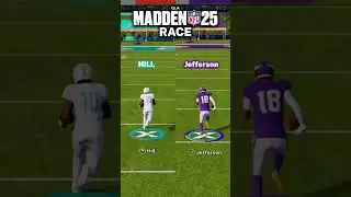 Tyreek Hill vs. Justin Jefferson Race | Madden 25 PS5