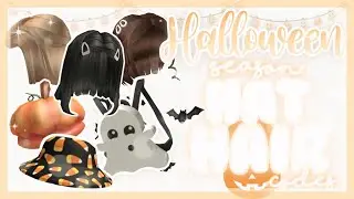 Halloween and fall Hats, hair accessory CODES for ROBLOX bloxburg  and more (iiRees)