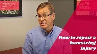 How can you repair a hamstring tear?