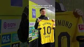 Jadon Sancho: Happy to be back in Dortmund #football #dortmund #shorts #interview