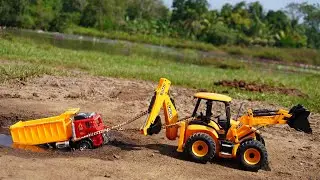 Cement Mixer And  Tipper Accident Pulling Out  JCB 5cx  🚜🚚  Truck  Video | Jcb Video 