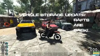 SCUM Vehicle Storage Update is HERE! Rafts ARE BACK! 