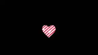 3D Heart effect video black screen