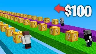 QUIEN GANE la CARRERA de LUCKY BLOCKS se lleva $100