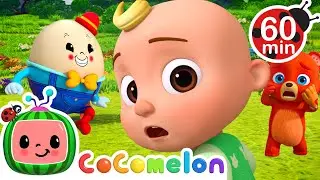 Humpty Dumpty Fell Off the Wall 🫢🥚 | CoComelon - Animal Time | Nursery Rhymes for Babies