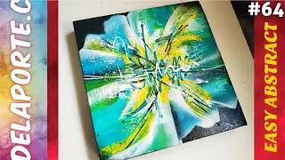 Demo EASY ABSTRACT PAINTING for BEGINNER 😲 Daily Challenge 65