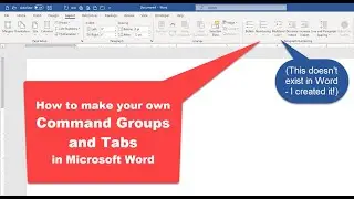 How to customize Microsoft Word's Ribbon