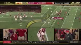 #4 Alabama vs. #3 Georgia | Game Winning Touchdown (Command Center View)