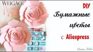Бумажные цветы с Aliexpress DIY