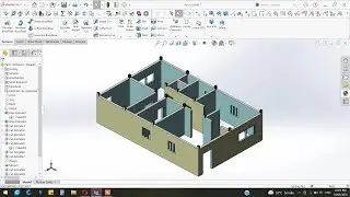 ✅Solidworks house plan design tutorial | Architecture design | Solidworks Tutorial