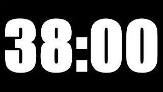 38 MINUTE TIMER | LOUD ALARM  ⏰