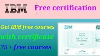 IBM free online courses with certificate
