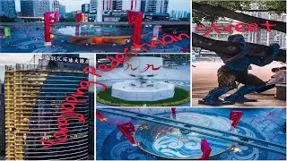 Yangjiaping Pedestrian Street Cinematic aerial view |China| - Chongqing (重庆   杨家坪步行街)