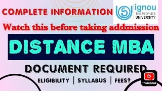 MBA COURSE IGNOU  ADDMISSION | COMPLETE INFORMATION | HOW TO TAKE ADDMISSION | ELIGIBLE CRITERIA |