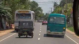 Sri Lanka - how most drive their bus