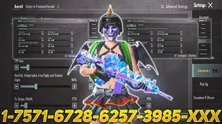 New Update 4.4⚡Best Sensitivity code + Control Settings Pubg Mobile/Bgmi Sensitivity 2026