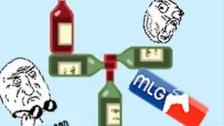 AMAZING BOTTLE FLIPS!!(Happy Wheels) MLG!!