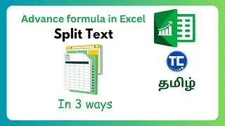 How to split text in excel | Split text in three ways | Advance formula in excel | #techcache