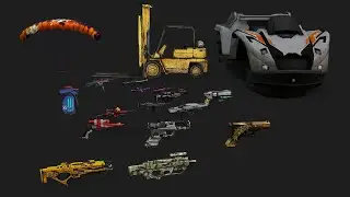Iclone props freefire weapon pack 2