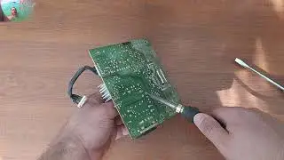 The Samsung SyncMaster 710N monitor does not turn on. Problem with the 450V 100uf capacitor.