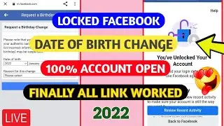 Finally! Locked facebook account (DOB) Date of birth change || facebook account locked how to unlock
