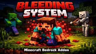 Realistic Bleeding Addon for Minecraft Bedrock | Bleeding System