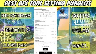 BEST GFX TOOL SETTING FOR PUBGLITE | HOW TO IMPROVE YOUR GRAPHICS IN PUBGLITE