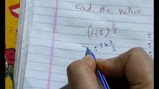 find the value (125)2/3