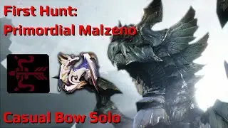 Primordial Malzeno First Hunt: Casual Bow Solo 9m