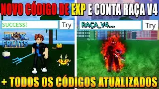 NOVO CÓDIGO DE EXP E CONTA RAÇA V4 + TODOS OS CÓDIGOS ATUALIZADOS DO BLOX FRUITS (roblox)