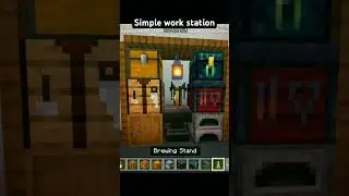 Minecraft work station #shorts #minecraft