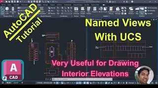 Named Views with UCS in AutoCAD