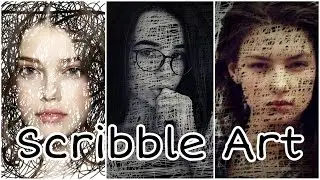 How to make Scribble Art | Picsart Tutorial | Mobile editing