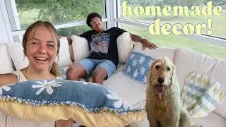 decorating our back porch.. but by hand!