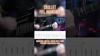 Skillet - Feel Invincible (Guitar Cover + TABS) #shorts